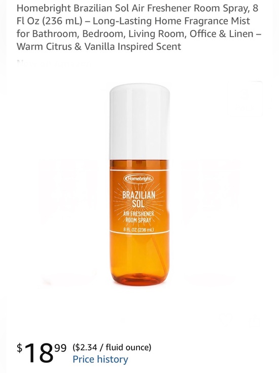 Homebright Other - Brazilian Sol Orange Room Spray – Refreshing Citrus Home Fragrance